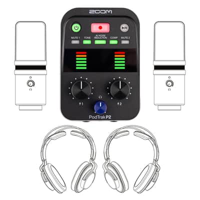 Zoom PodTrak P2 Podcast Recorder over shipped un-open box image 2