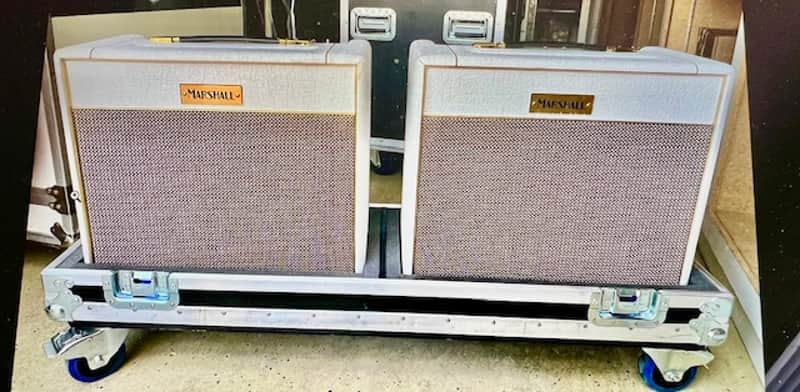 I HAVE ONE LEFT!...Marshall Marshall Limited Edition SV20C Studio Vintage White Elephant Grain 20W All-Valve Plexi 1x10 Combo w/FX Loop & Di - White image 1