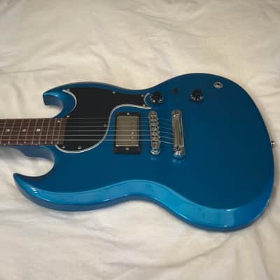 Vintage 1998 Gibson SG-X (SG Junior) - Laguna Blue Metallic Custom Color - Free Pro Setup image 5