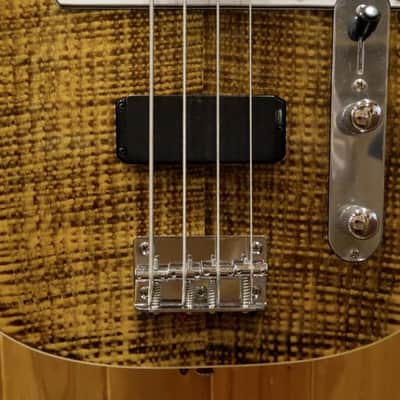 AIO TB4 4 String Telecaster Bass - Tiger Amber w/gig bag image 9