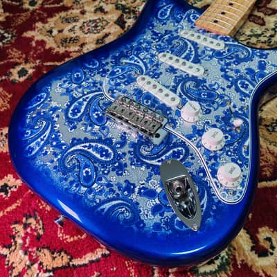 *NEW IN BOX* 2025 Fender Japan Limited Edition Indigo Paisley Stratocaster, Fender Flagship Tokyo Store Exclusive Color, MIJ JD25 image 8
