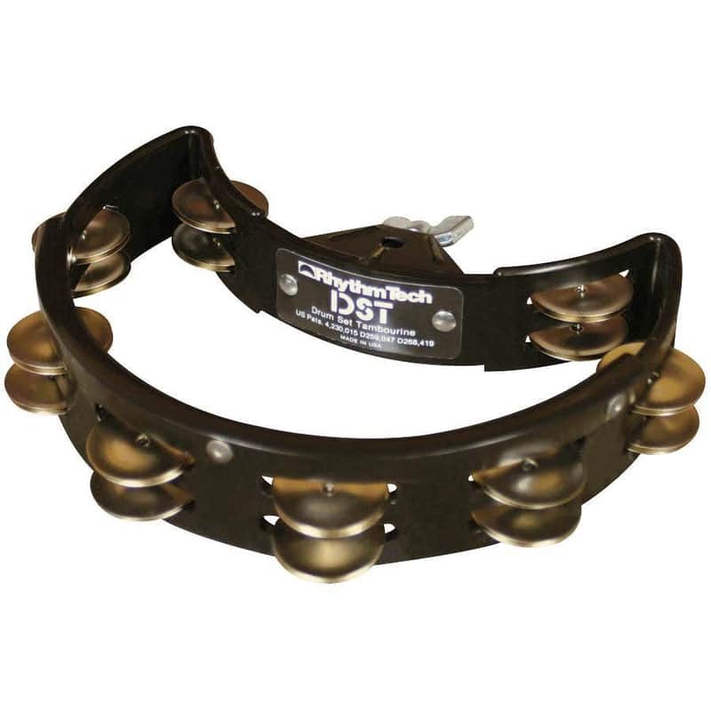 RhythmTech Rhythm Tech Drum Set Tambourine Black Nickel image 1