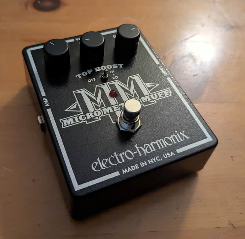 Electro-Harmonix Micro Metal Muff Distortion with Top Boost 2008 - 2020 - Black image 1