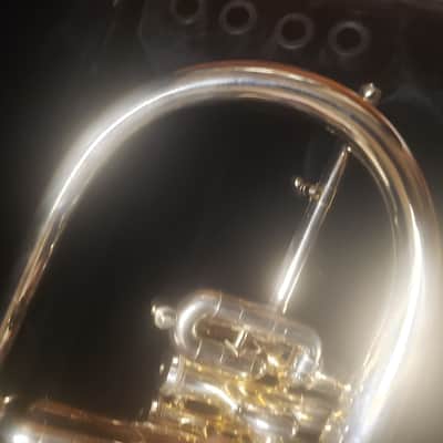 Getzen Eterna 896S Silver 4-Valve Flugelhorn W/ New ProTec Case! image 2