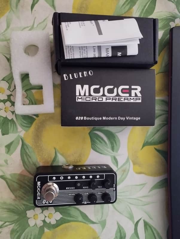Mooer 020 Blueno Micro Preamp 2019 - Black image 1