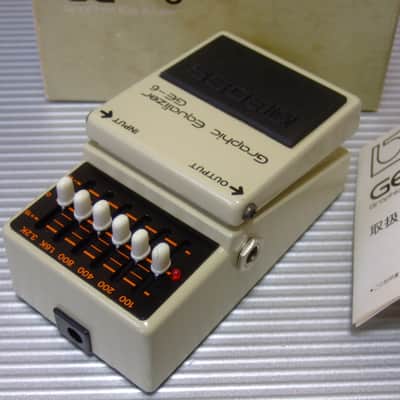MINT Boss GE-6 Graphic Equalizer w/ Original Box & Manual / MIJ Made in Japan (Black Label) image 2