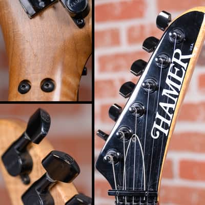 Hamer Californian Custom Flame Maple Top/Back/Neck Transparent Cherry 1988 w/OHSC image 12