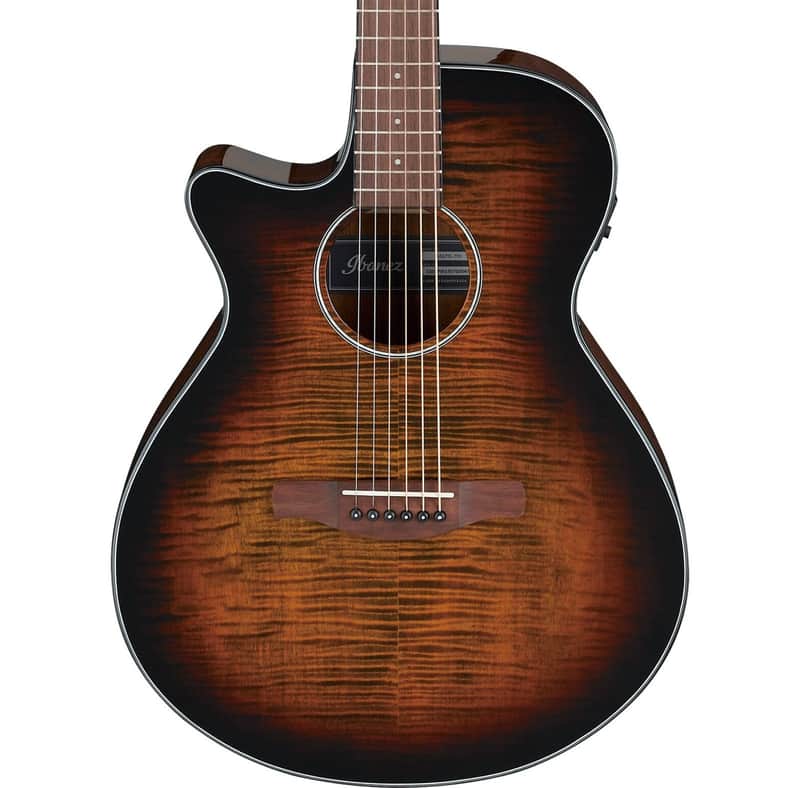 Ibanez AEG79L Acoustic-Electric Guitar, Left-Handed, Tiger Burst image 1