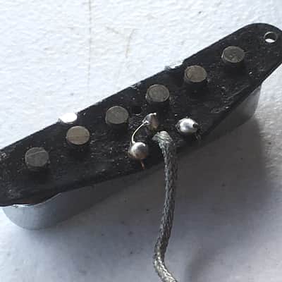 1970s Vintage Fender Fullerton Tele Neck Pickup USA Made Black Bobbin Telecaster image 5
