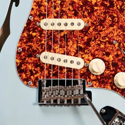 Fender American Professional II Stratocaster Thinline - Transparent Daphne Blue with Hardshell Case - Used image 13