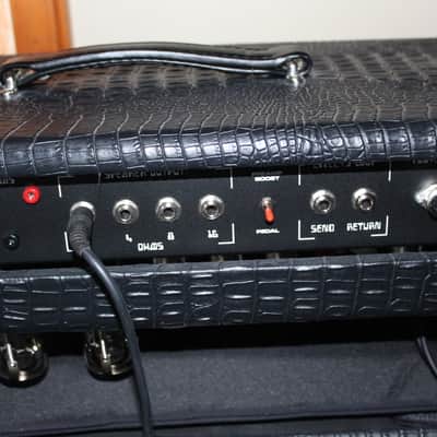 Immagine Amplified Nation Overdrive Reverb 2023 - 50W version - Custom Black Crocodile - Head + 2 x 12" Warehouse WGS12L Cab ! - 12