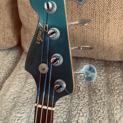 Fender left hand Jazz Bass 1965 Lake Placid Blue image 5