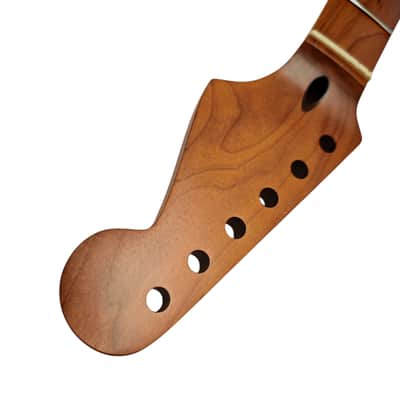 S-Style neck Roasted maple with maple fretboard (Nitro Satin) - round end frets image 3