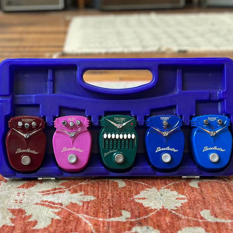 90s-00s Danelectro Pedal Collection Rainbow