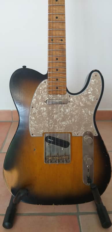 REAL GUITARS 54 T-STYLE CUSTOM BUILD MASTERGRADE WOOD inkl. SCC Case 2013 - aged 3 tone sunburst image 1