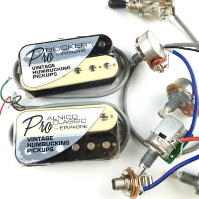 Epiphone ProBuckers Alnico Humbucker Pickups with Wiring Harness Kit image 2