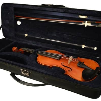 Sandner SV-309-1/4 Select Solid Spruce Top 1/4 Size Advanced Student Violin w/Hard Case & Bow image 4