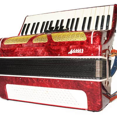 Piano Accordion for Adults Almaz 120 Bass made in Russia Straps Case 1912, Keyboard Accordian, Amazing sound. image 4