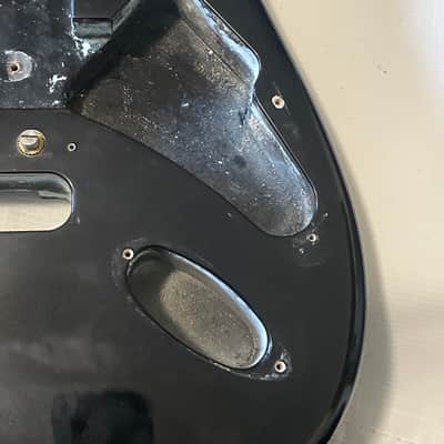 1988 Fullerton USA Fender American Stratocaster Black Guitar Body 2 Post Tremolo Ready image 5