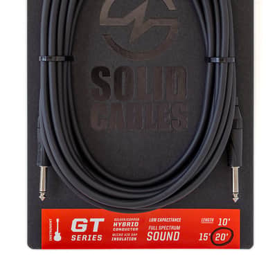 Solid Cables GT Instrument Cable Nera Black 20' image 1