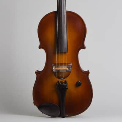 National  Vio-Lectric Electric Violin (1937), ser. #A-5645, period black hard shell case. image 1