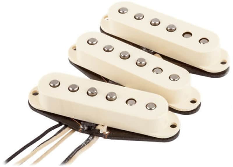 Genuine Fender Pure Vintage Original 57/62 White Stratocaster/Strat Pickups Set image 1