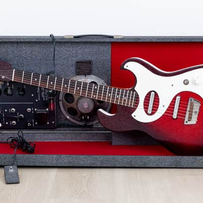 1965 Silvertone 1457 Vintage Amp-in-Case Guitar & Tube Amp Set, Danelectro USA image 1