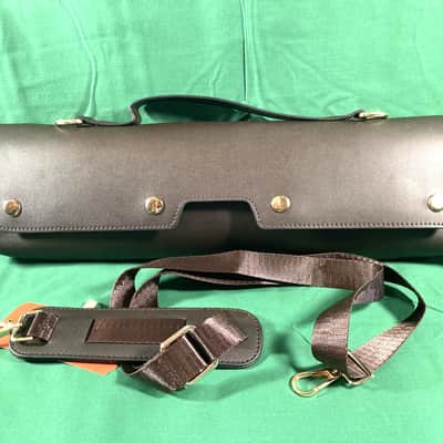 B Foot French Flute Case Cover-Gig Bag-Black Pleather-w/Handle and Strap-Classy! image 1