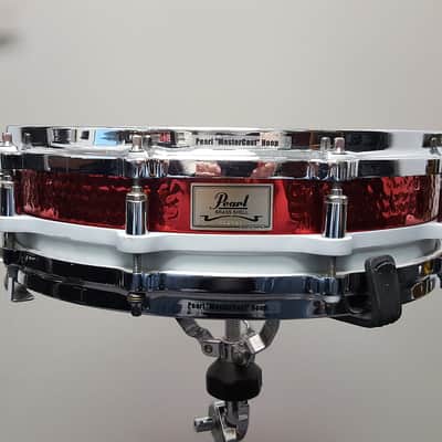Pearl UK Ltd. 21st Anniversary Free-Floating Hammered Brass 14x3.5" Piccolo Snare Drum (2nd Gen) 2001