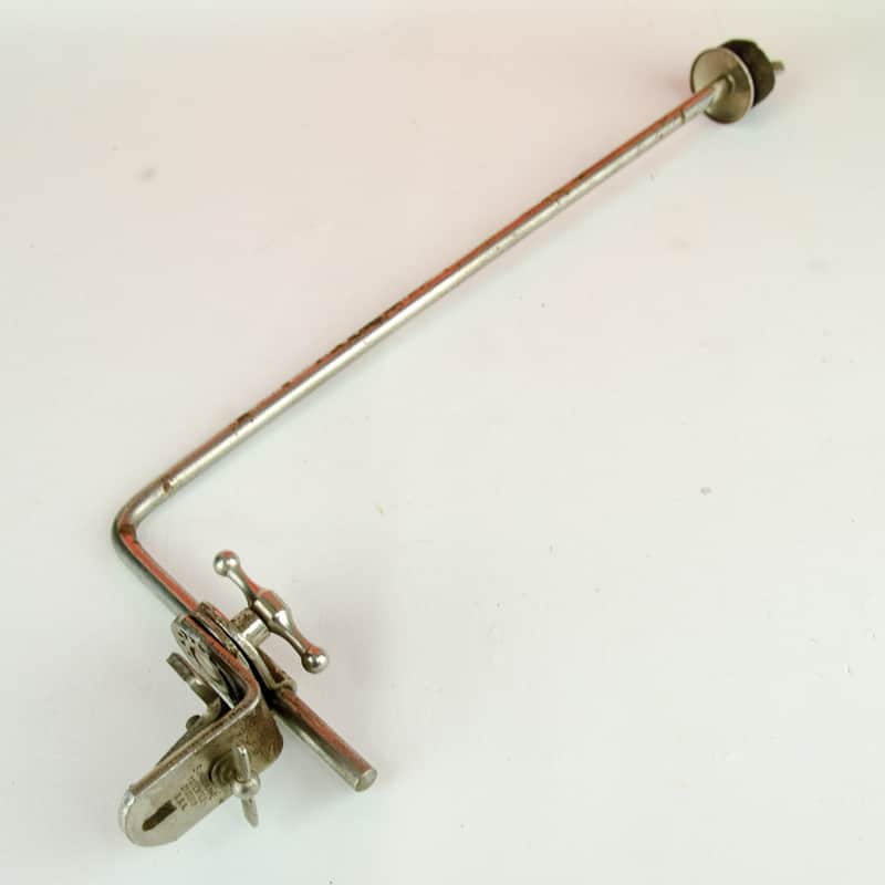 1930's 40's Slingerland Hoop Mounted Cymbal Arm Stand Mount, Radio King Era image 1