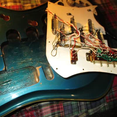 Teisco Spectrum 5 Japan Original 1967 Lake Placid Blue Van Halen image 13