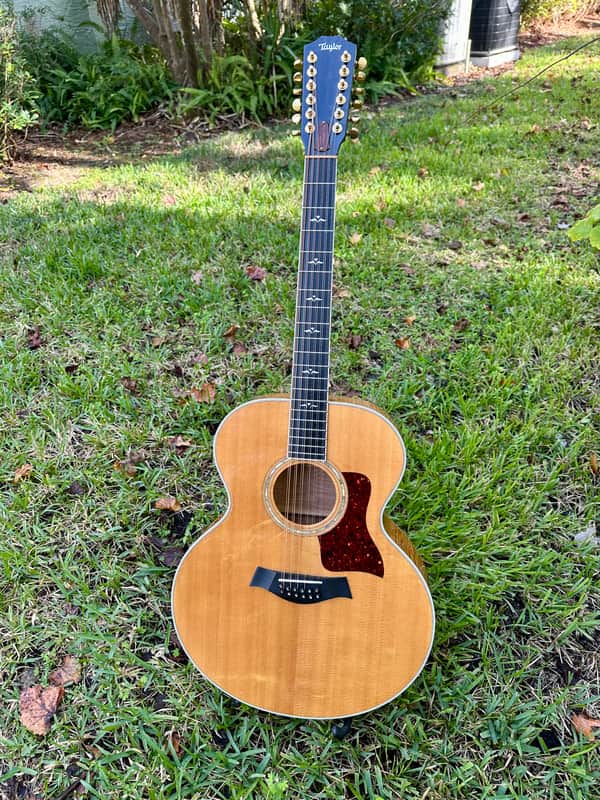 1996 Taylor 655, Blonde Jumbo 12 String, OHSC image 1