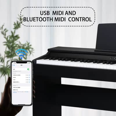 Glarry 88-Key Home Full Weighted Keyboards Hammer-action Keyboard Digital Piano - GDP105 image 6