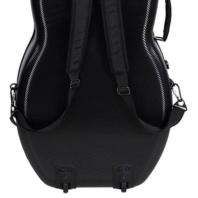 Crossrock 4/4 Cello Hard Case, Sturdy Carbon Fiber Composite with Wheels , Lightweight Flight Case Bild 3