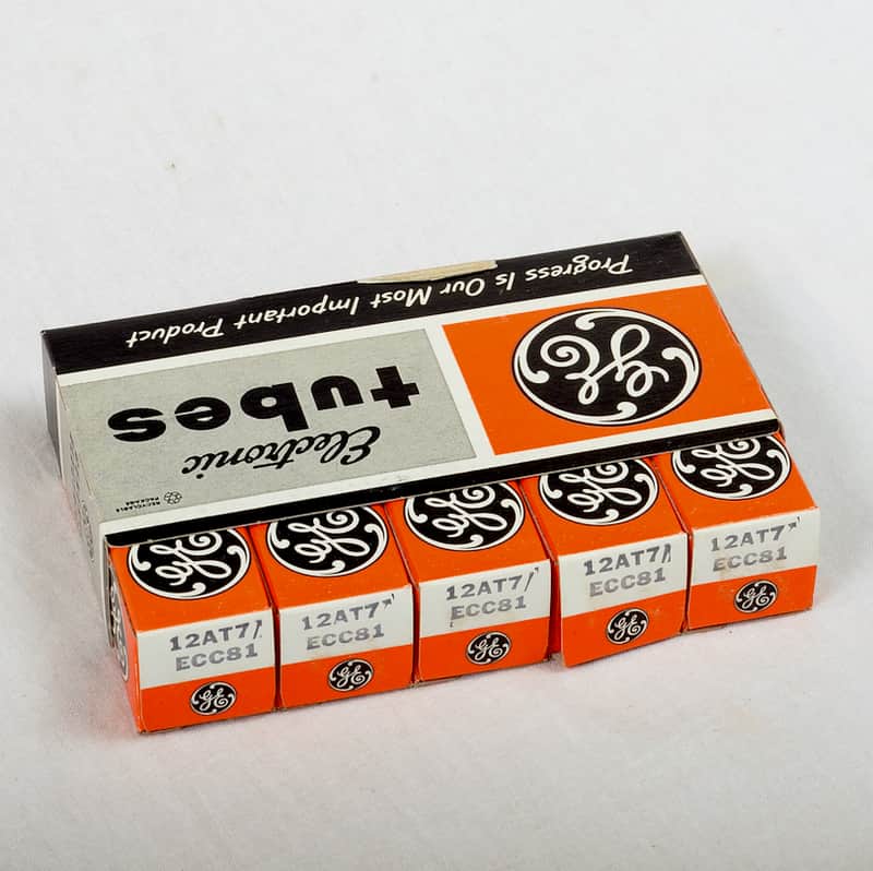 GE 12AT7/ ECC81 Sleeve NOS 4 good Tubes image 1