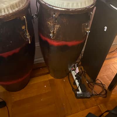L.P. Caliente congas - Brown and red image 5