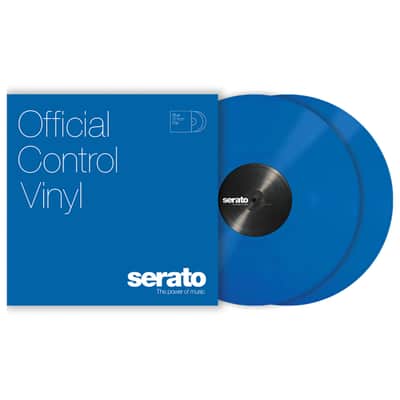 Serato 12" Standard Colours Control Vinyl x2 (Blue) - Accessory for DJ image 1