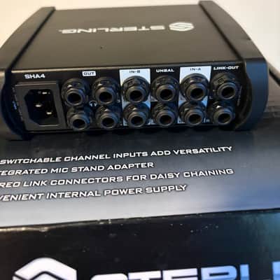 Sterling Audio SHA4 4-Channel Headphone Amplifier 2023 - Present - Black image 3