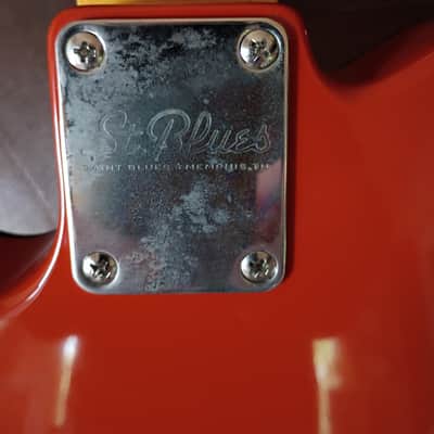 St. Blues Telecaster 2000s in pristine condition in rare orange red and black Memphis Tennessee under 10 lbs image 8