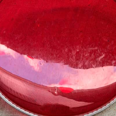 Evans Used Clear Drum Heads 16" Hydraulic Red, 12" Hydraulic Red, 12" Clear and 10" Clear Respectively image 12