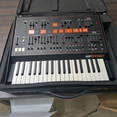 Korg ARP Odyssey Rev3 37-Slim Key Duophonic Analog Synthesizer 2015 - Present - Black/Orange image 1