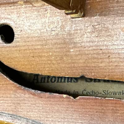Vintage Czech Stradivarius Copy Violin Husk for parts/repair project image 4