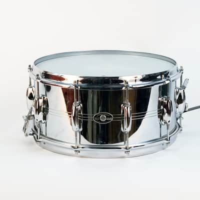 Slingerland No. 133 Gene Krupa Sound King 6.5x14" 10-Lug Chrome Over Brass Snare Drum 1963 - 1977
