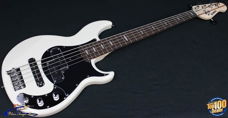Yamaha BB425X 5-String Electric Bass Guitar, Vintage White, NEW