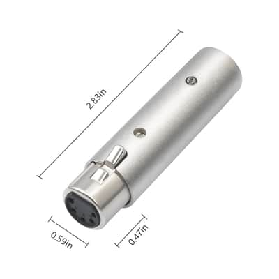 Hualue 3Pin Xlr Male To 5Pin Female Audio Dmx Adapter, Dmx Stage Light Convertor, 5Pin Female Xlr To 3Pin Male Audio Connector For Microphone Dmx-2Pack image 5
