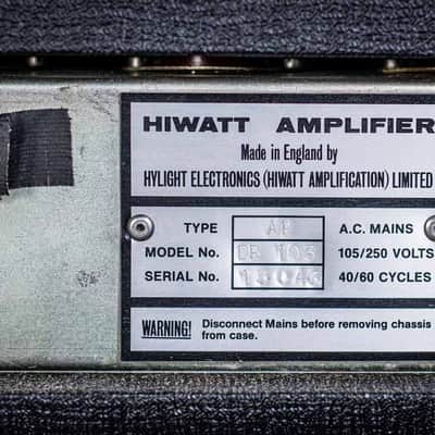 Hiwatt Custom 100 DR103 1981 - Black image 4