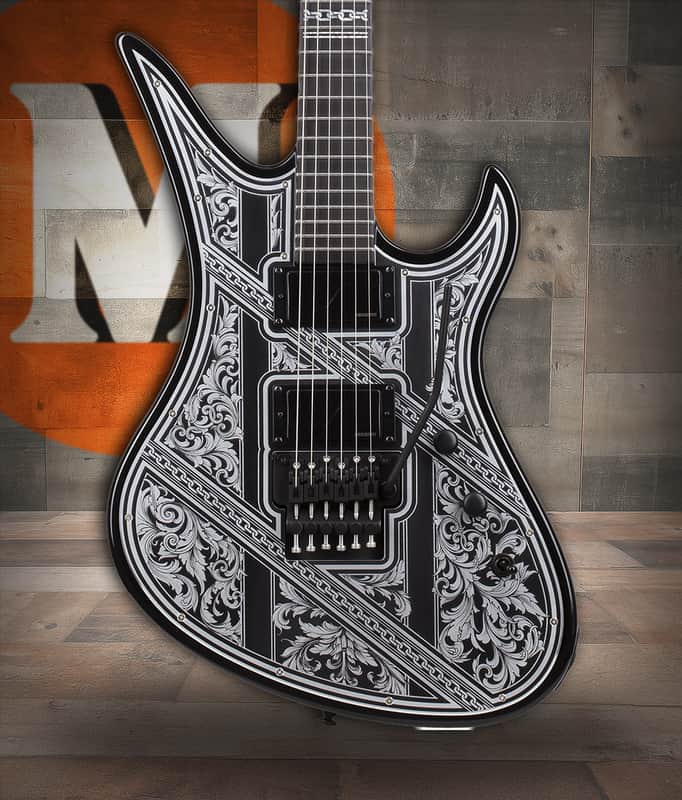 Schecter Avenger FR Przym Palladium - Gloss Black (922) image 1