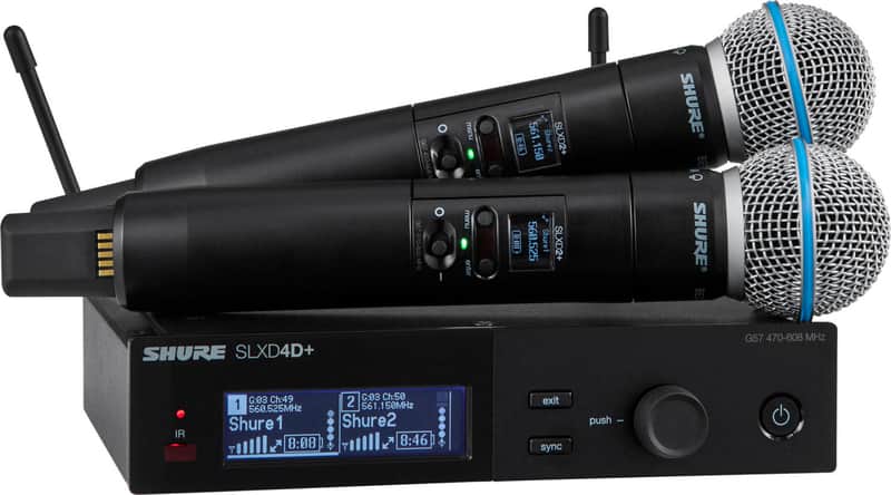 Shure SLXD24D+/B58 Dual Handheld Wireless Microphone System image 1