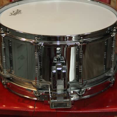 RARE Pearl Free-Floating Steel - COS 14"X6.5 snare Japan 1st gen image 5