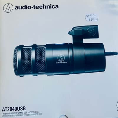 Audio-Technica AT2040USB Digital Dynamic Microphone 2023 - Present - Black